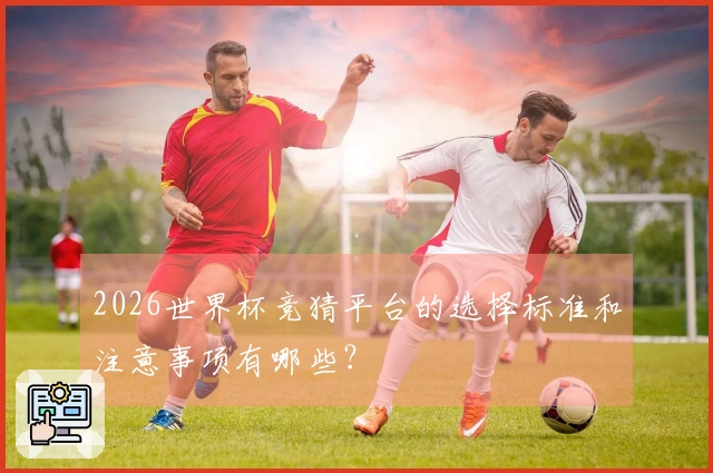 2026世界杯竞猜平台的选择标准和注意事项有哪些？