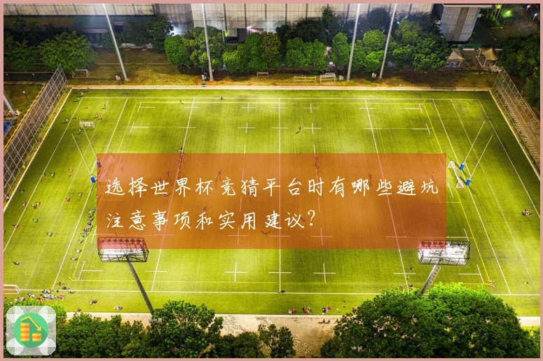 选择世界杯竞猜平台时有哪些避坑注意事项和实用建议？