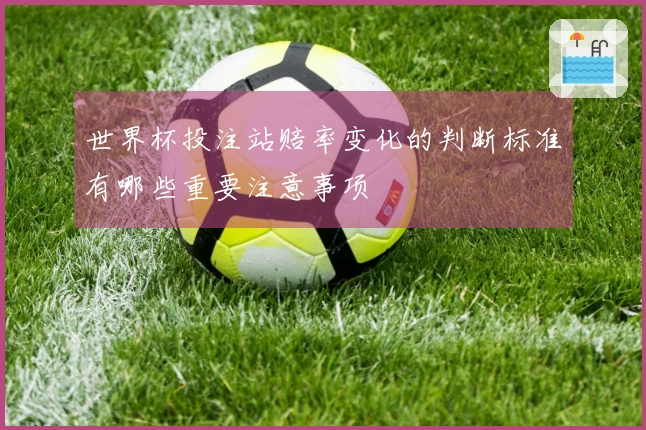 世界杯投注站赔率变化的判断标准有哪些重要注意事项